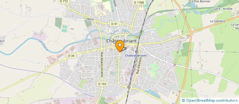 localisation de l'entreprise PHOTOS RAOUL VILBOIS  CHATEAUBRIANT