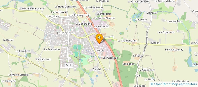 localisation de l'entreprise PHOTOSAT  LA MEZIERE