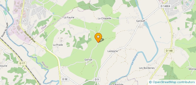 localisation de l'entreprise PHOTOSOLAIRE  ALLASSAC