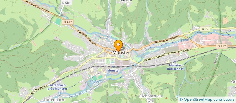 localisation de l'entreprise PHOTOVAL  MUNSTER