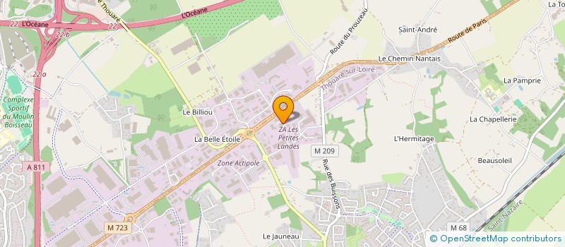 localisation de l'entreprise PHOTOVOLT à THOUARE-SUR-LOIRE