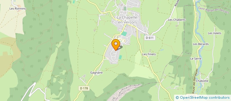 localisation de l'entreprise PHOTOVOLTAIQUE BRAMILLE à LA CHAPELLE-EN-VERCORS