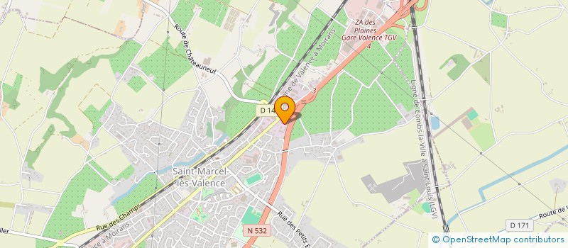 localisation de l'entreprise PHOTOVOLTAIQUE ERICE  SAINT-MARCEL-LES-VALENCE