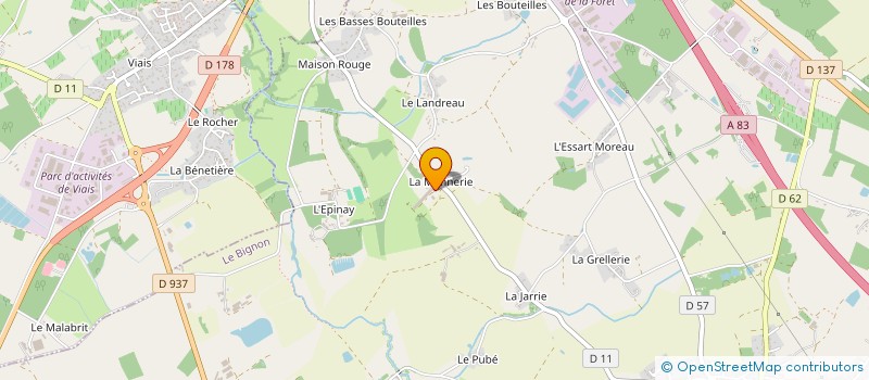 localisation de l'entreprise PHOTOVOLTAIQUE LA MONNERIE  LE BIGNON