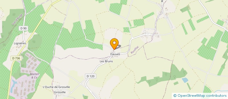 localisation de l'entreprise PHOTOVOLTAIQUE LES COMBEAUX à GENAC-BIGNAC