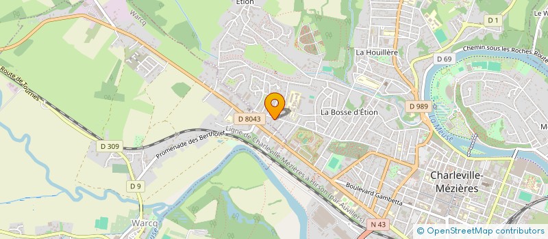 localisation de l'entreprise PHOTOVOLTELEC à CHARLEVILLE-MEZIERES