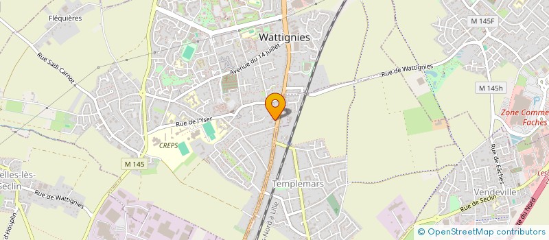 localisation de l'entreprise PHOTOXYDE  WATTIGNIES