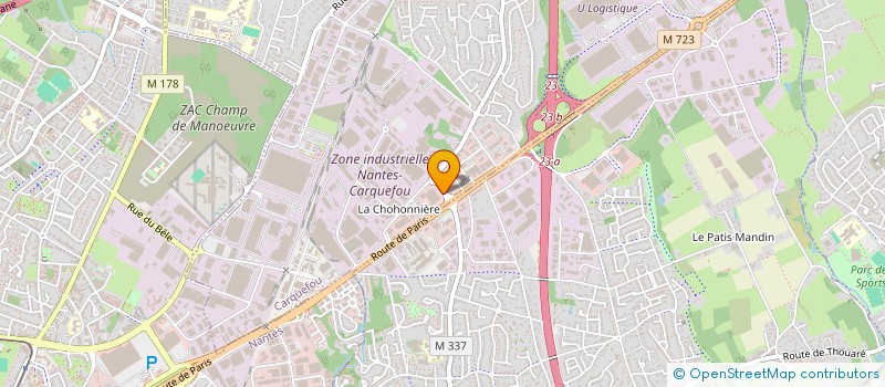 localisation de l'entreprise PHOXINUS  CARQUEFOU