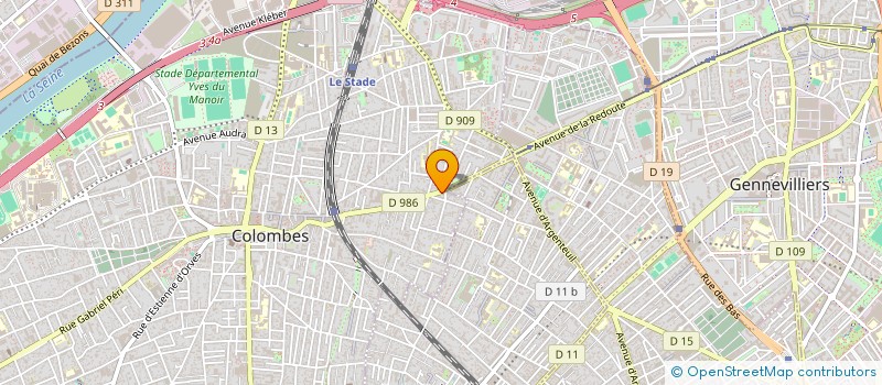 localisation de l'entreprise PHP à COLOMBES