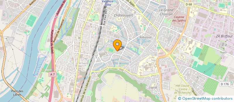 localisation de l'entreprise PHP  VALENCE