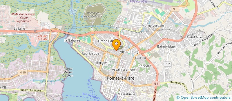 localisation de l'entreprise PHP BOULANGERIE à LES ABYMES
