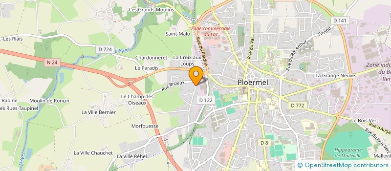 localisation de l'entreprise PHP INVESTISSEMENT  PLOERMEL
