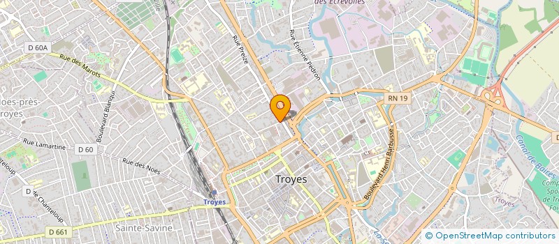 localisation de l'entreprise PHR IMMO à TROYES