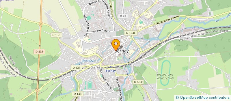 localisation de l'entreprise PHR IMMOBILIER à BERNAY