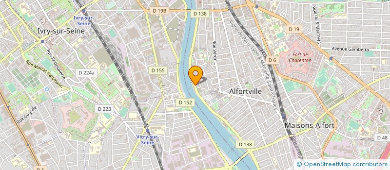 localisation de l'entreprise PHR SAS à ALFORTVILLE