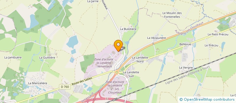 localisation de l'entreprise PHR SERVICES  VENANSAULT