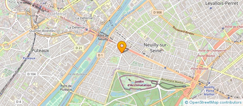 localisation de l'entreprise PHRYNE à NEUILLY-SUR-SEINE
