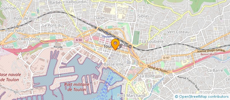 localisation de l'entreprise PHS DEVELOPPEMENT  TOULON