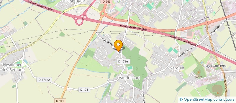 localisation de l'entreprise PHS IMMO  VAUDRICOURT