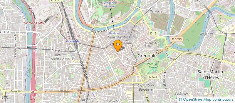 localisation de l'entreprise PHTC à GRENOBLE