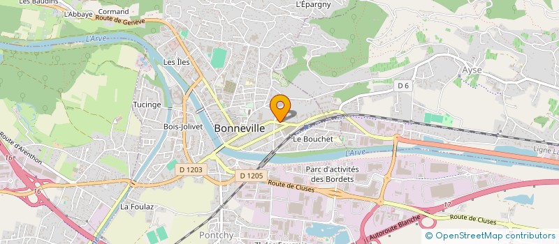 localisation de l'entreprise PHUNG  BONNEVILLE