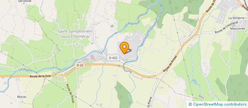 localisation de l'entreprise PHV IMMO  SAINT-SYMPHORIEN-SOUS-CHOMERAC