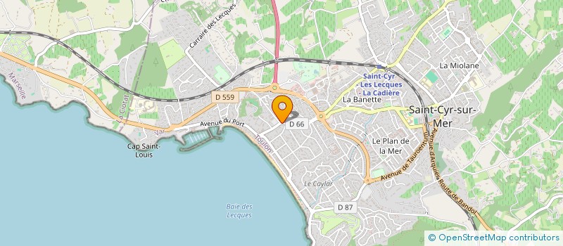 localisation de l'entreprise PHWL CONSEILS à SAINT-CYR-SUR-MER