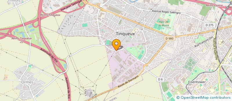 localisation de l'entreprise PHYBRIS SPA à ORMES