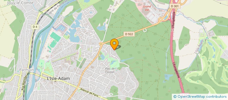 localisation de l'entreprise PHYGIDIS  L'ISLE-ADAM