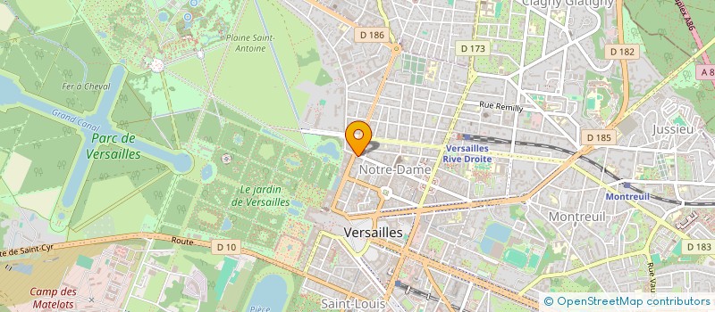 localisation de l'entreprise PHYLACTERE à VERSAILLES