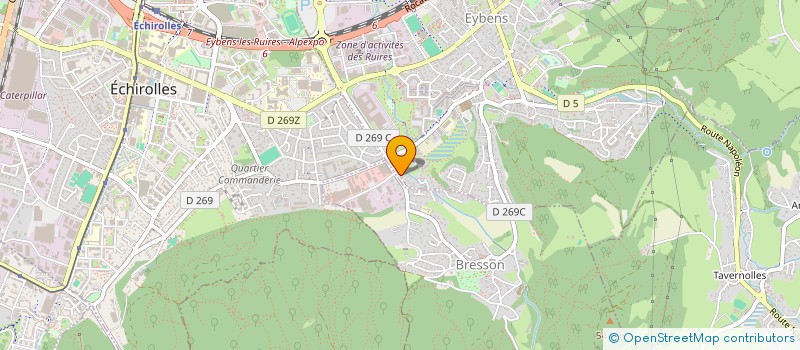 localisation de l'entreprise PHYLAG  EYBENS