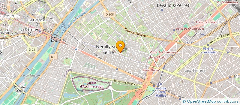 localisation de l'entreprise PHYLDI à NEUILLY-SUR-SEINE