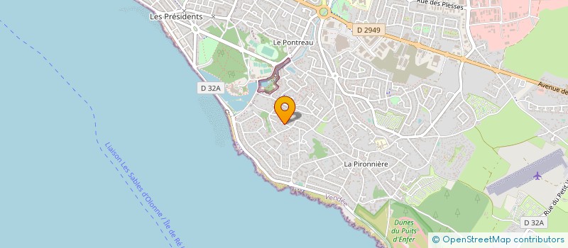 localisation de l'entreprise PHYLEA FINANCE  LES SABLES D'OLONNE