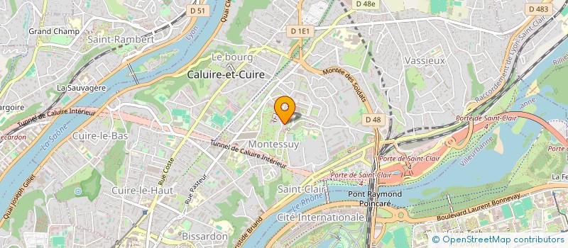 localisation de l'entreprise PHYLINVEST à CALUIRE-ET-CUIRE