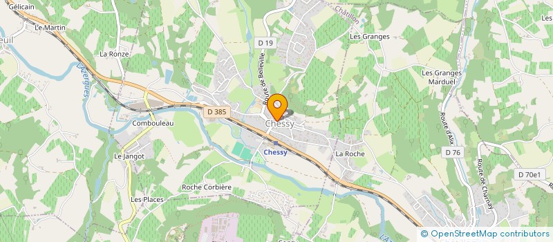 localisation de l'entreprise PHYMELEC à CHESSY
