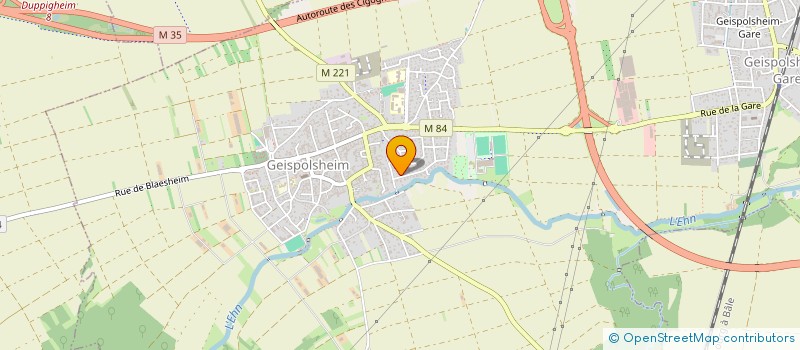 localisation de l'entreprise PHYSALIS  GEISPOLSHEIM