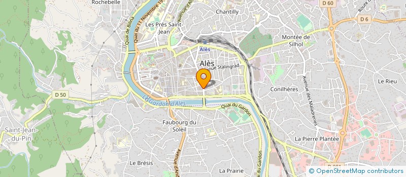 localisation de l'entreprise PHYSIC-CLUB ALESIEN  ALES