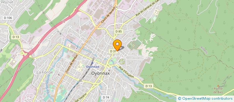 localisation de l'entreprise PHYSIC EVASION à OYONNAX