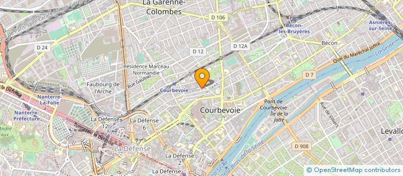 localisation de l'entreprise PHYSICAL FACTORY à COURBEVOIE