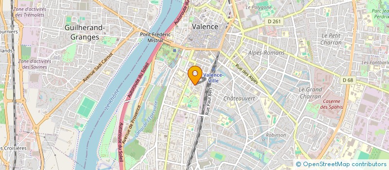 localisation de l'entreprise PHYSICLUB  VALENCE