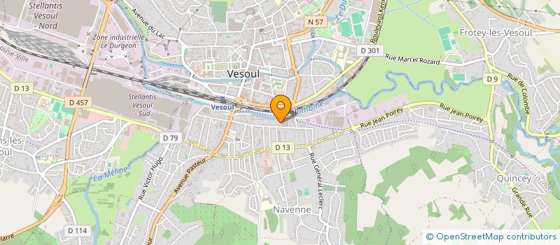 localisation de l'entreprise PHYSIO 2J à VESOUL