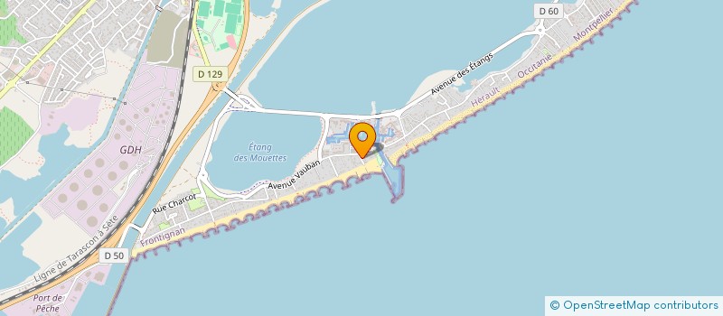 localisation de l'entreprise PHYSIO FLAMINGO  FRONTIGNAN