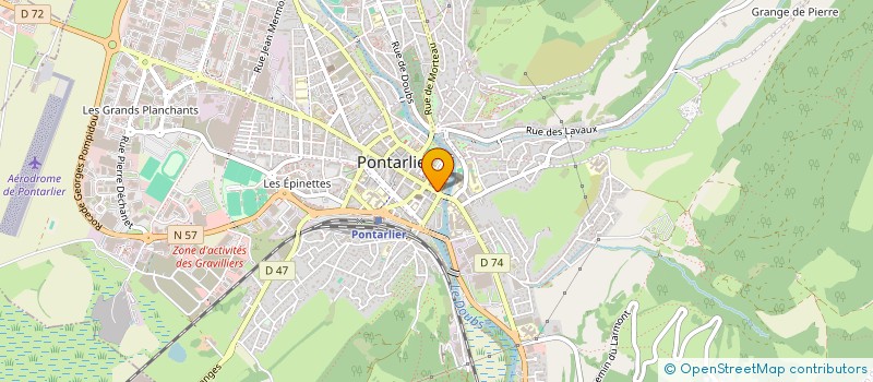 localisation de l'entreprise PHYSIO GREGORIA à PONTARLIER