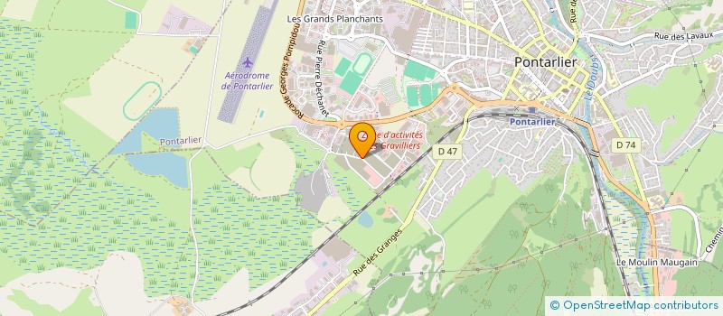 localisation de l'entreprise PHYSIO HAUT-DOUBS  PONTARLIER