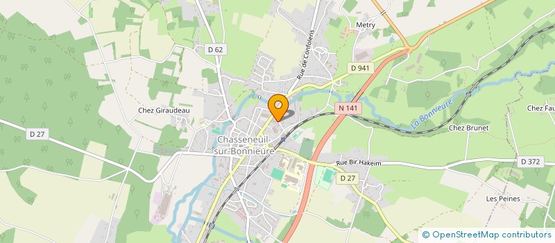 localisation de l'entreprise PHYSIO MATH  CHASSENEUIL-SUR-BONNIEURE