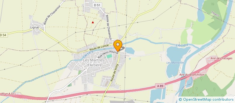 localisation de l'entreprise PHYSIO SANTE  LES MARTRES-D'ARTIERE