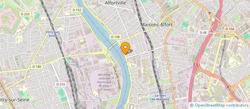 localisation de l'entreprise PHYSIO SENS IMMO à ALFORTVILLE