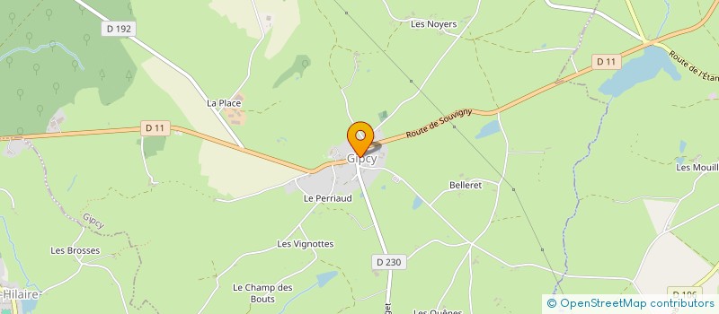 localisation de l'entreprise PHYSIO SOUVIGNY  MARIGNY