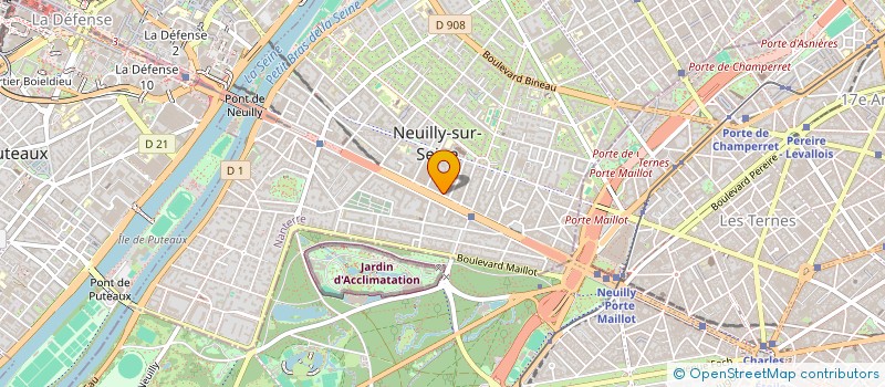 localisation de l'entreprise PHYSIO SPORT NEUILLY à NEUILLY-SUR-SEINE