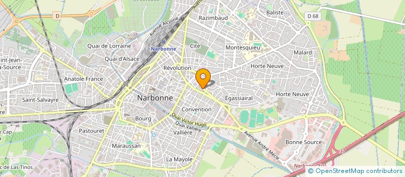 localisation de l'entreprise PHYSIO ST MARCEL  NARBONNE